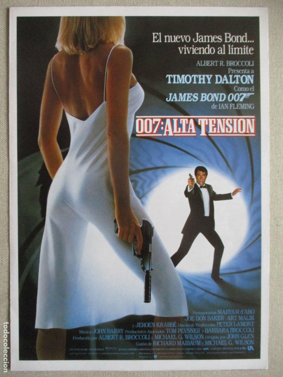 Cine: 007 ALTA TENSION. GUIA ORIGINAL ESTRENO. PEDIDO MINIMO EN GUIAS 10 EUROS.