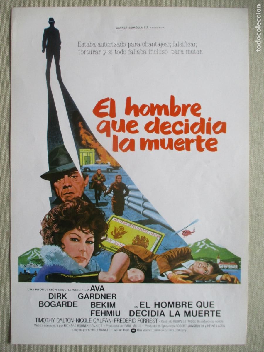 Cine: EL HOMBRE QUE DECIDIA LA MUERTE. GUIA ORIGINAL ESTRENO. PEDIDO MINIMO EN GUIAS 10 EUROS.