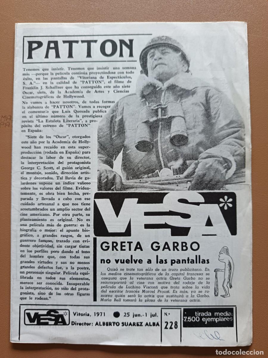 Cinema: VESA- VITORIANA DE ESPECT&Aacute;CULOS- N&ordm;-228- 25J/01JL-1971