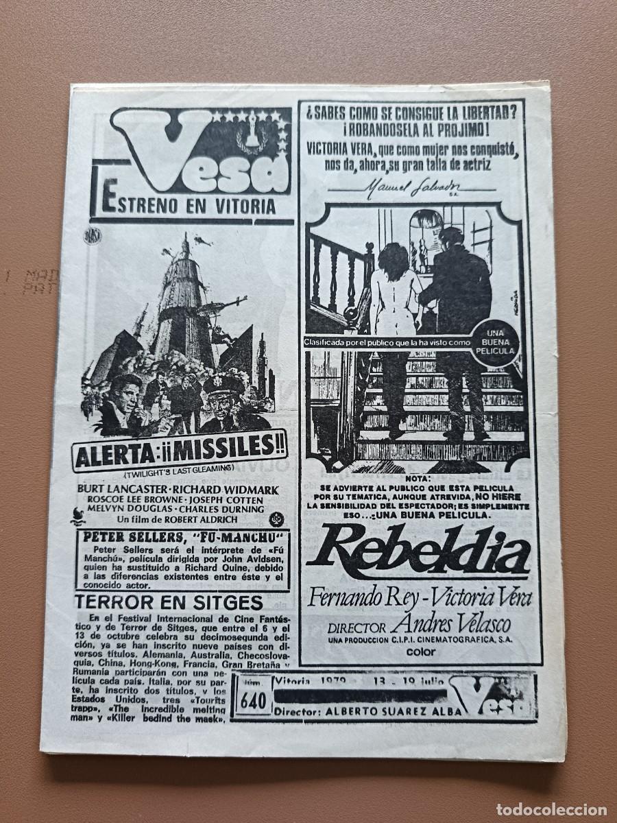 Cinema: VESA- VITORIANA DE ESPECT&Aacute;CULOS- N&ordm;-640- 13/19-07 -1979