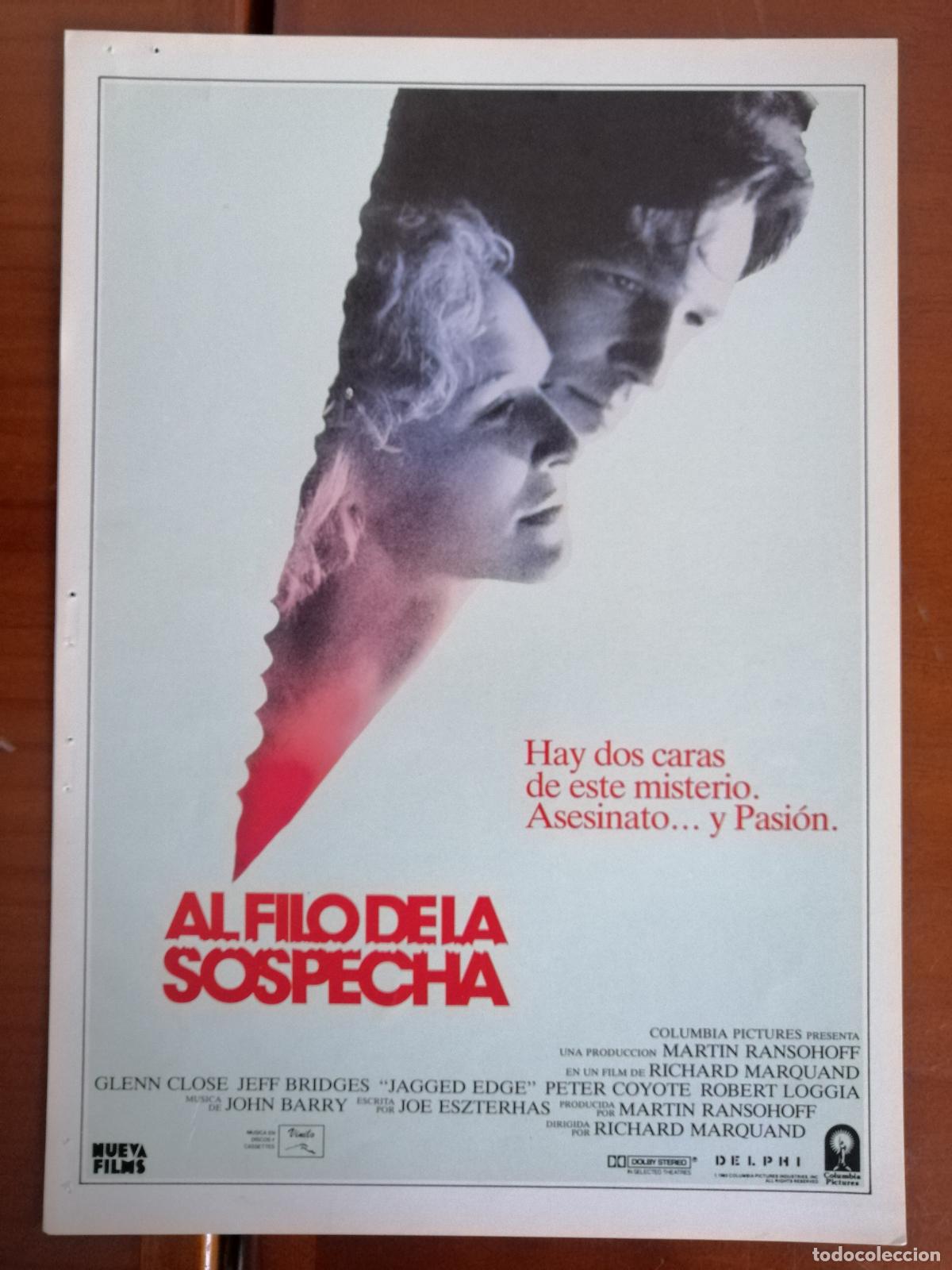 Cine: G362 AL FILO DE LA SOSPECHA-SENCILLO