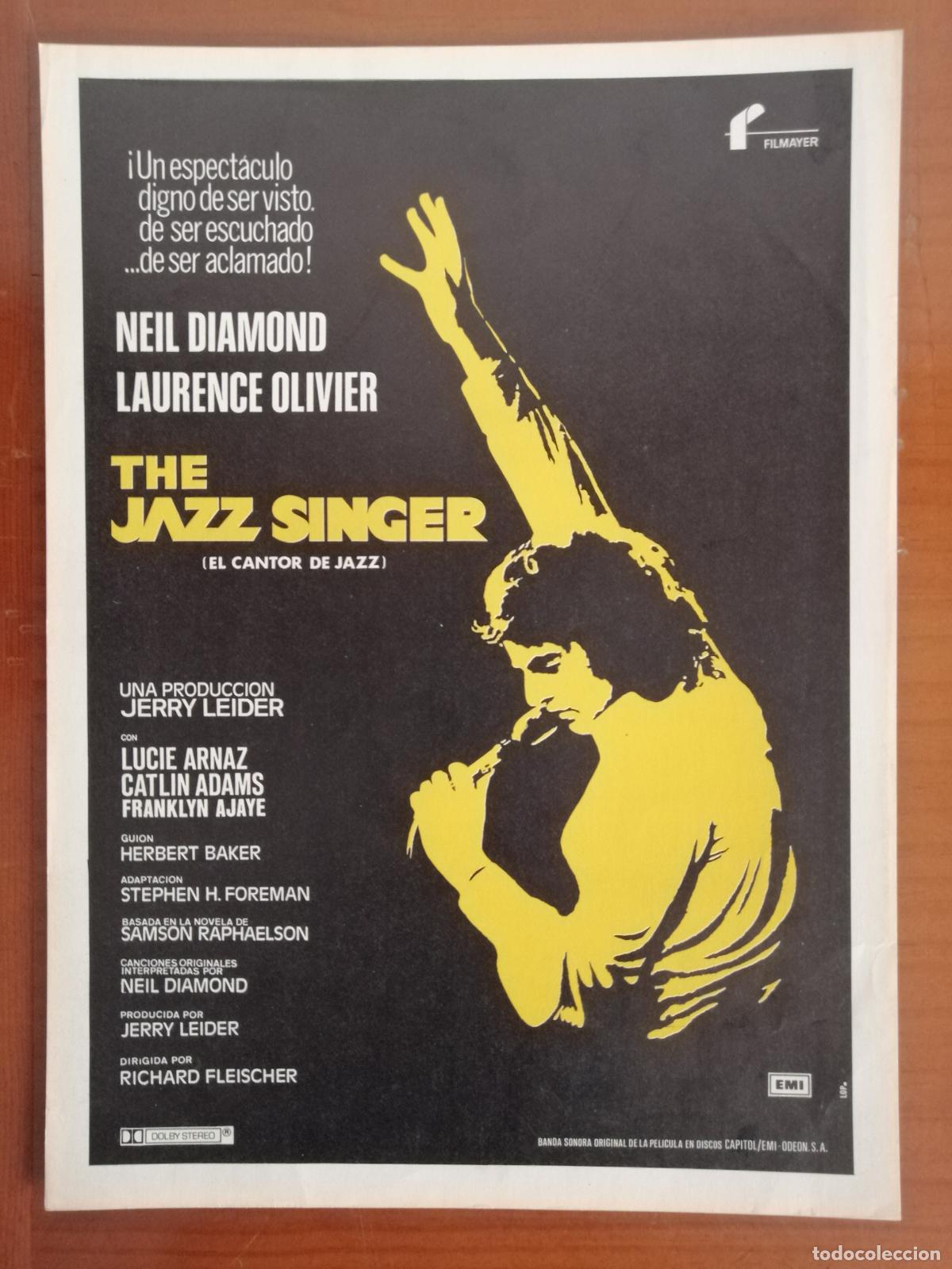 Cine: G10488 THE JAZZ SINGER (EL CANTOR DE JAZZ)-SENCILLO