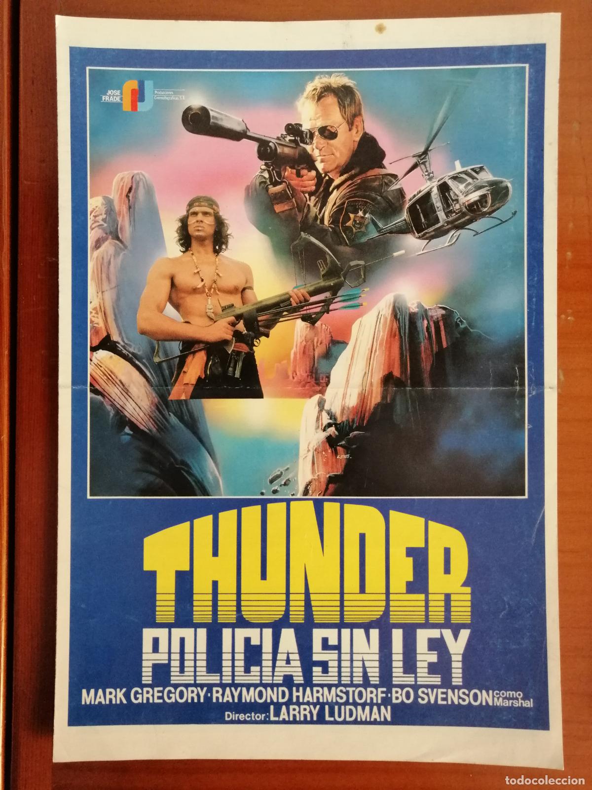 Cine: G10568 THUNDER, POLICIA SIN LEY-DOBLE