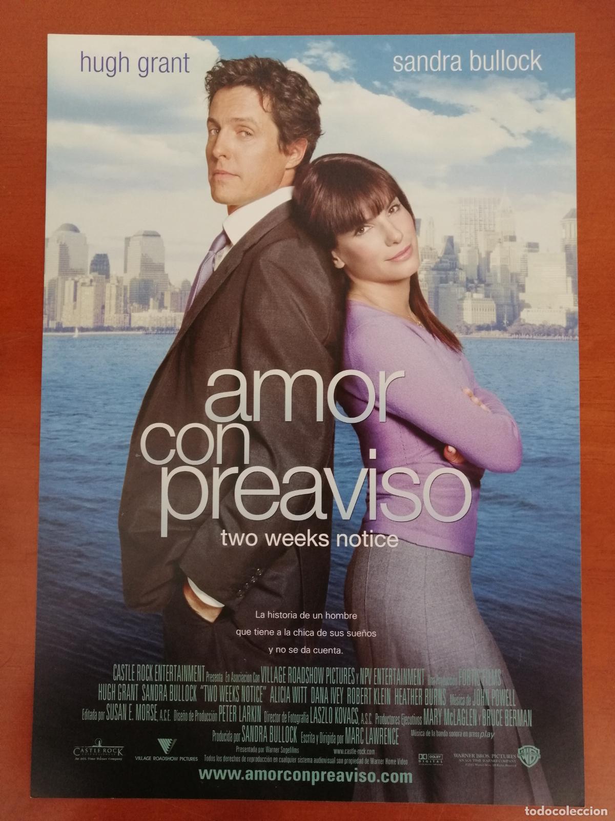 Cin&eacute;ma: G518 AMOR CON PREAVISO (TWO WEEKS NOTICE)-SENCILLO