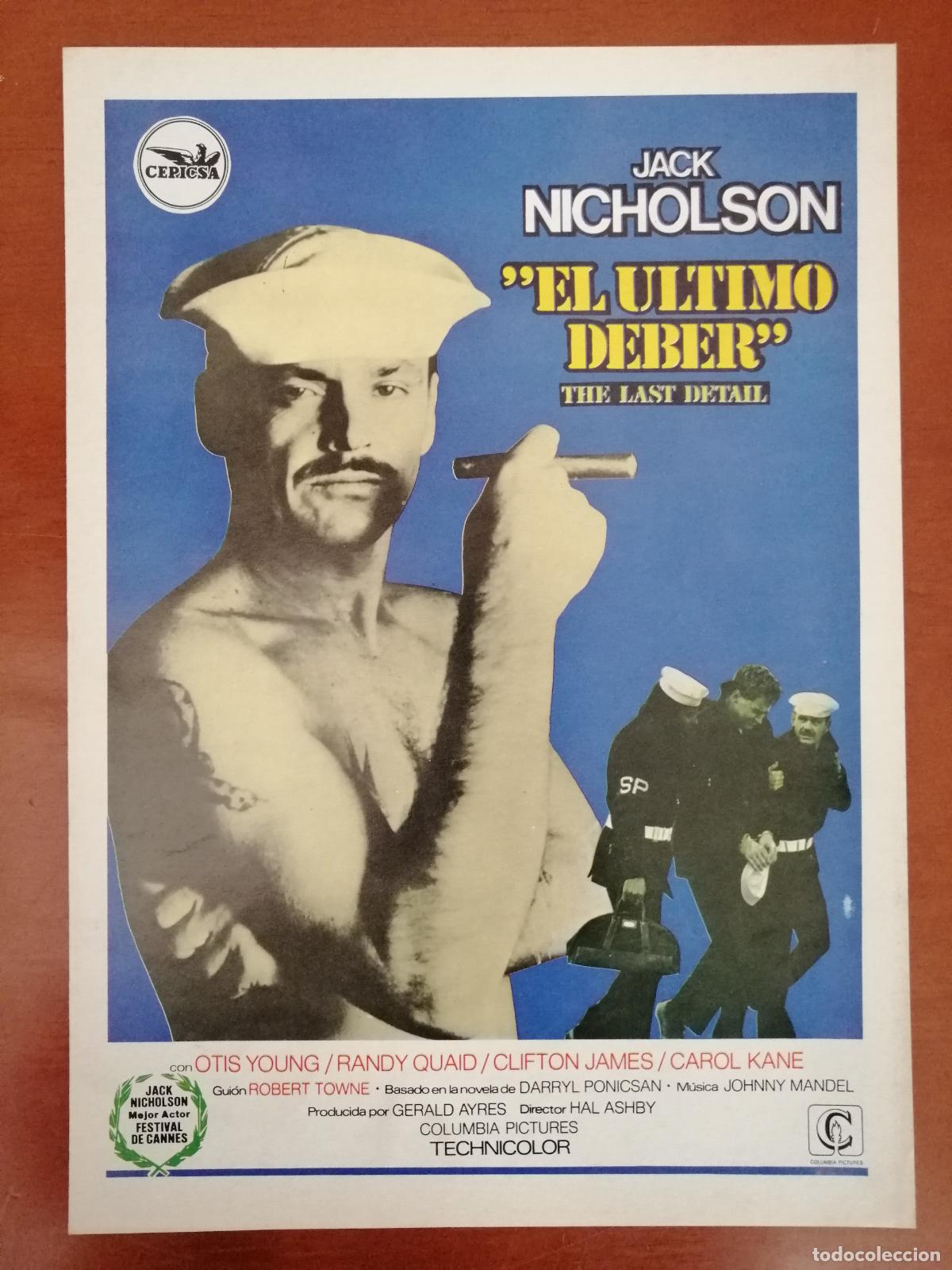 Cinema: G4016 EL ULTIMO DEBER (THE LAST DETAIL)-DOBLE