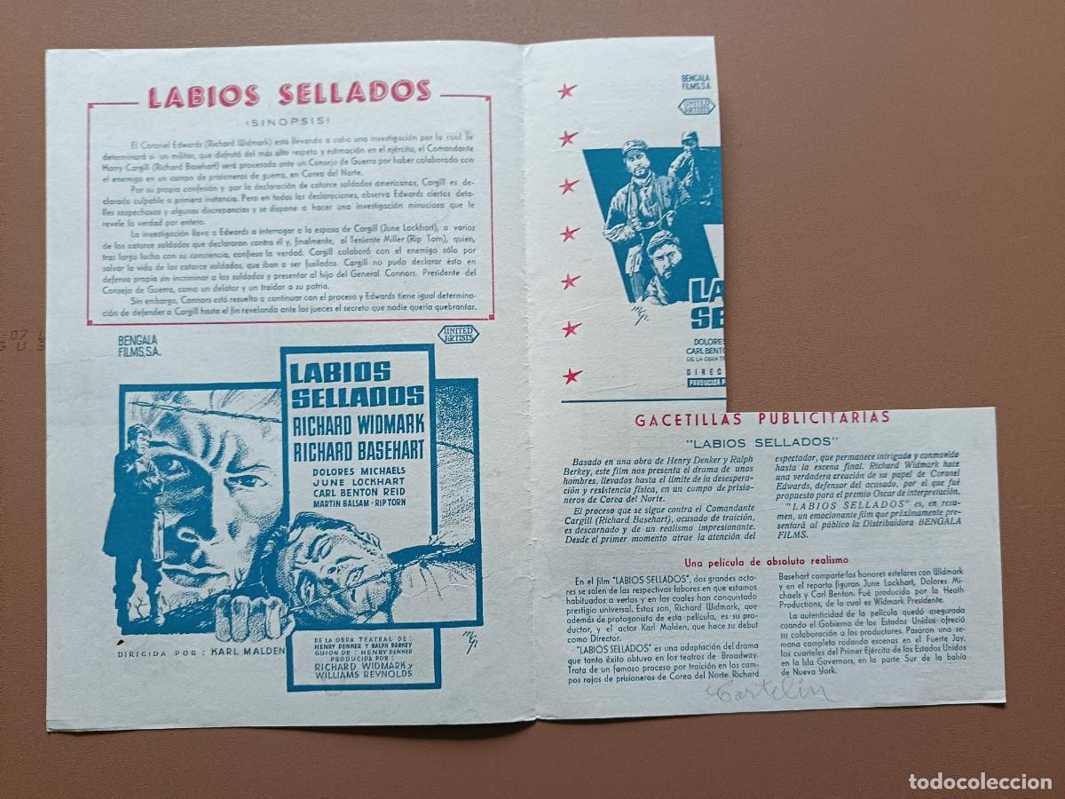Cine: LABIOS SELLADPS- R. WIDMARK - Foto 2
