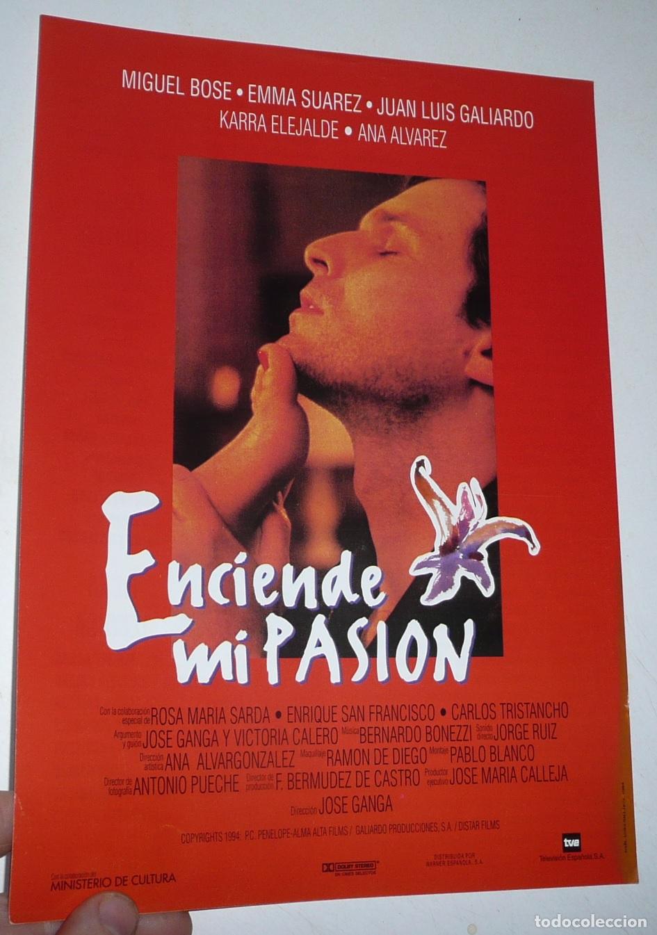 Cin&eacute;ma: Enciende mi pasi&oacute;n (Jos&eacute; Miguel Ganga, 1994) Miguel Bos&eacute;, Emma Su&aacute;rez, Karra Elejalde, Ana &Aacute;lvarez