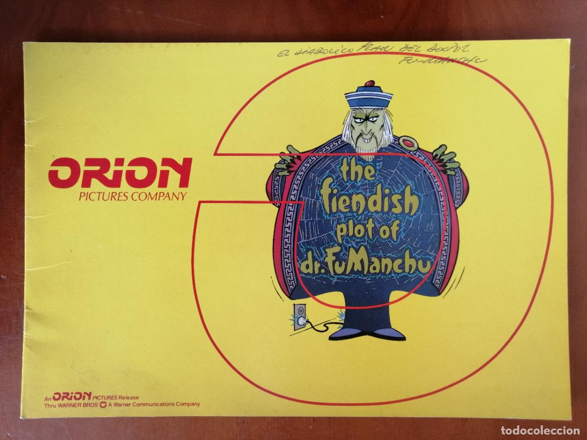 Cine: G10440 THE FIENDISH PLOT OF DR. FUMANCHU (EL DIABOLICO PLAN DEL DOCTOR FUMANCHU-LIBRO 8 PAG.-INGLES