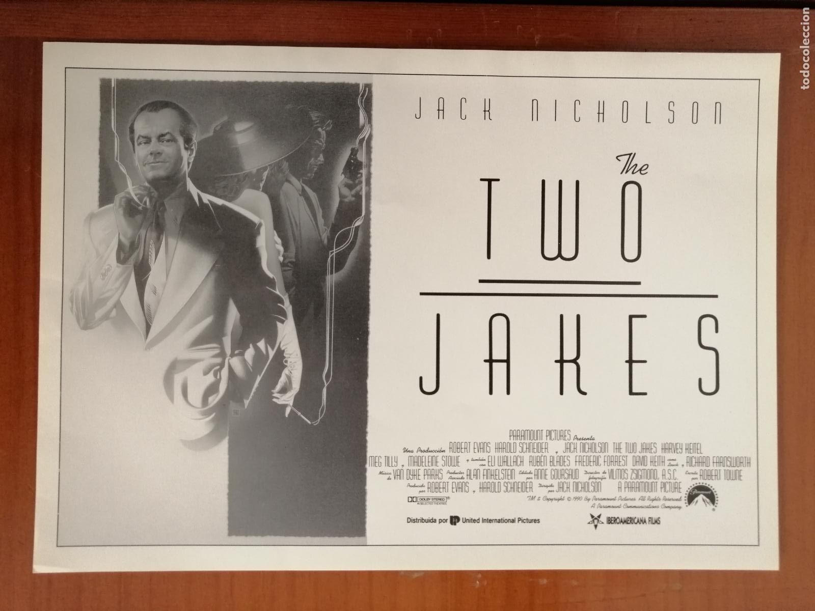 Cine: G10550 THE TWO JAKES-SENCILLO-REVERSO EN BLANCO