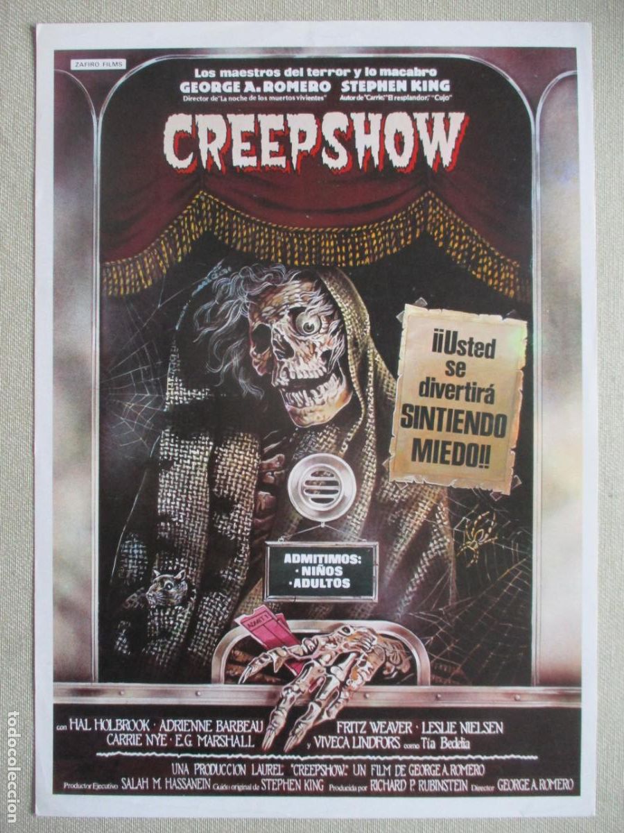Cine: CREEPSHOW. GUIA ORIGINAL ESTRENO. PEDIDO MINIMO EN GUIAS 10 EUROS.