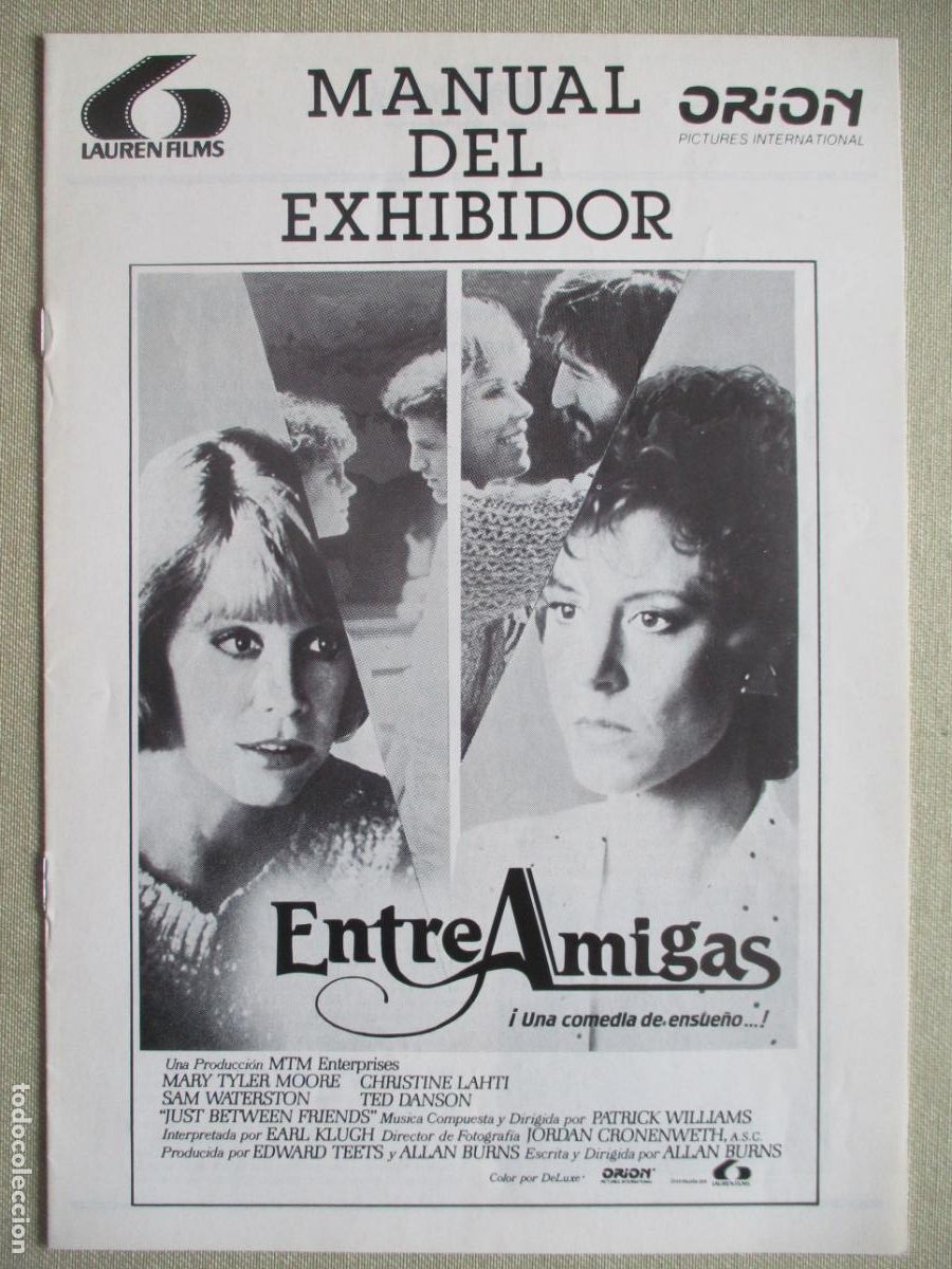 Cine: ENTRE AMIGAS. GUIA ORIGINAL ESTRENO. PEDIDO MINIMO EN GUIAS 10 EUROS.