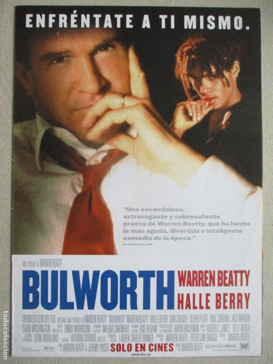 Cine: BULWORTH. GUIA ORIGINAL ESTRENO. PEDIDO MINIMO EN GUIAS 10 EUROS.