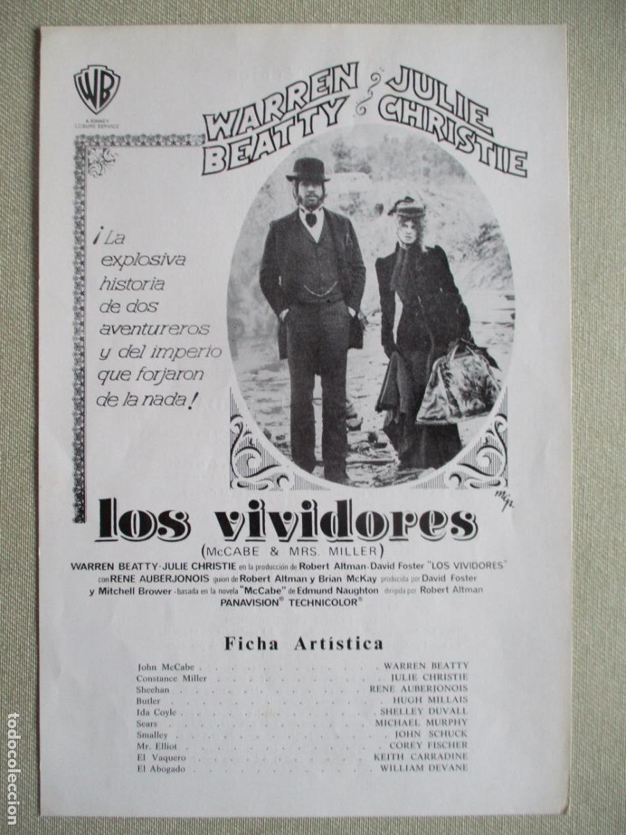 Cine: LOS VIVIDORES. GUIA ORIGINAL ESTRENO. PEDIDO MINIMO EN GUIAS 10 EUROS.