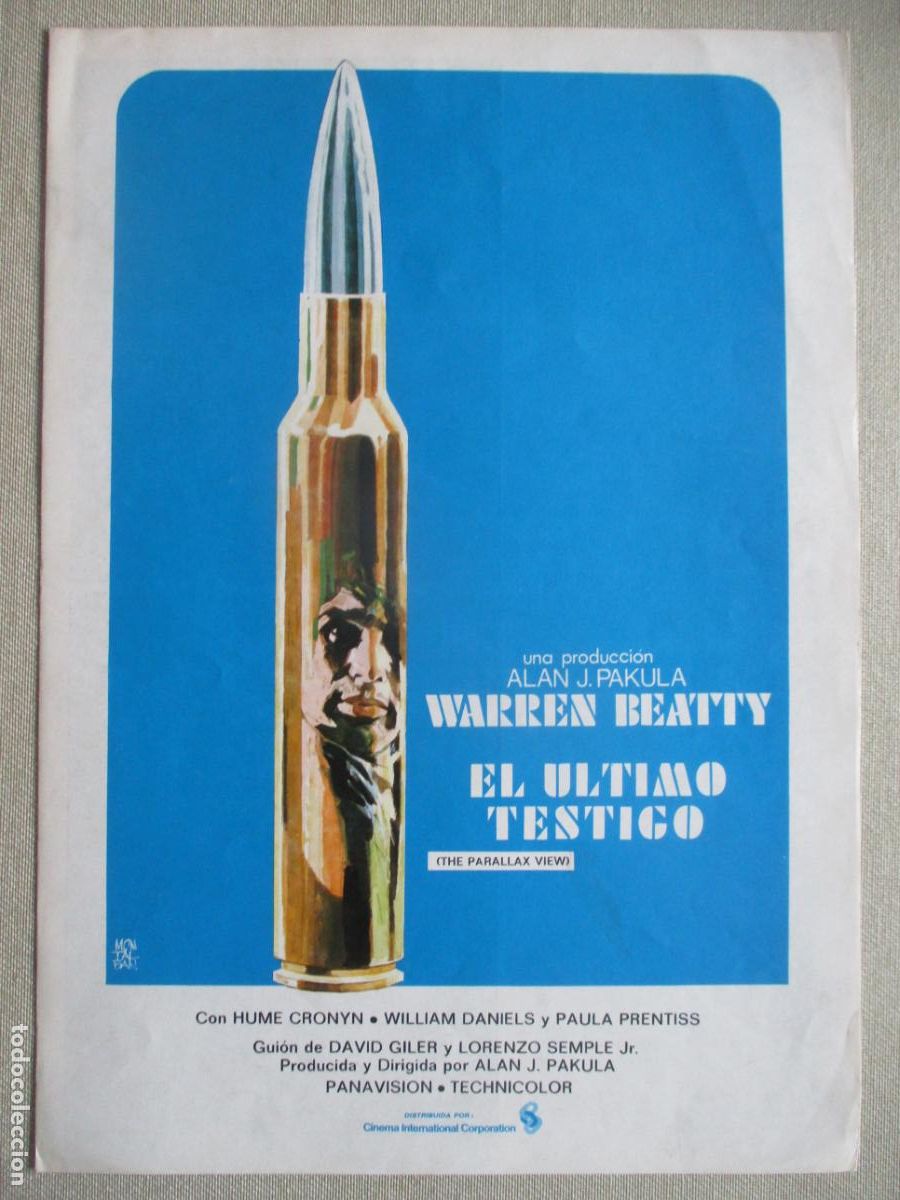 Cine: EL ULTIMO TESTIGO. GUIA ORIGINAL ESTRENO. PEDIDO MINIMO EN GUIAS 10 EUROS.