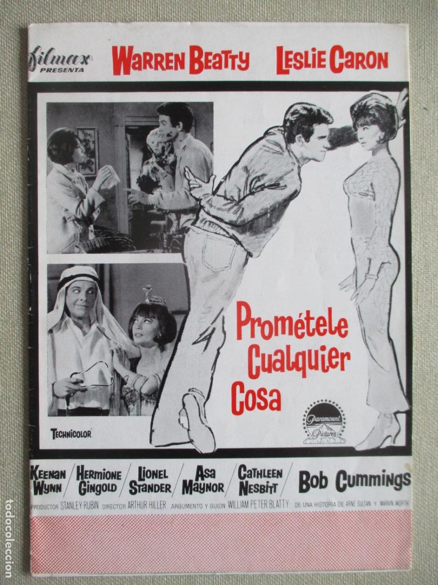 Cine: PROMETELE CUALQUIER COSA. GUIA ORIGINAL ESTRENO. PEDIDO MINIMO EN GUIAS 10 EUROS.