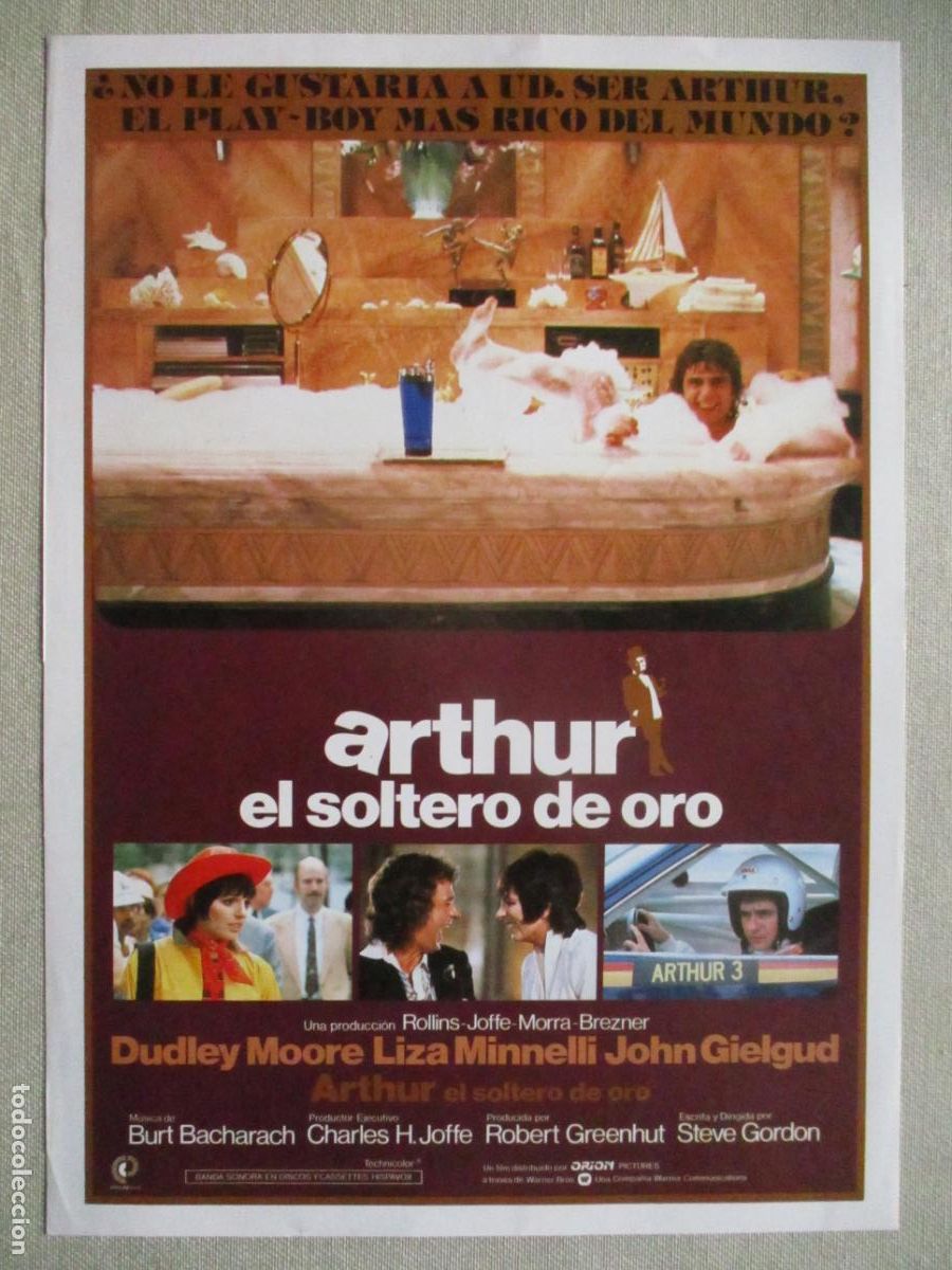 Cinema: ARTHUR EL SOLTERO DE ORO. GUIA ORIGINAL ESTRENO. PEDIDO MINIMO EN GUIAS 10 EUROS.