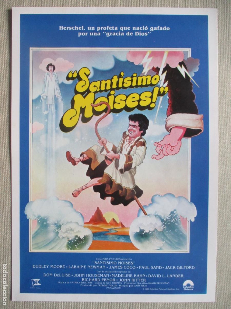 Cinema: SANTISIMO MOISES. GUIA ORIGINAL ESTRENO. PEDIDO MINIMO EN GUIAS 10 EUROS.