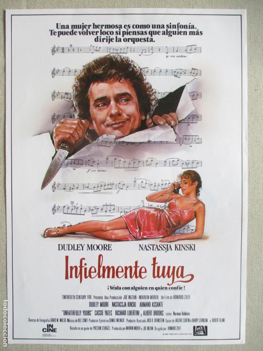 Cinema: INFIELMENTE TUYA. GUIA ORIGINAL ESTRENO. PEDIDO MINIMO EN GUIAS 10 EUROS.