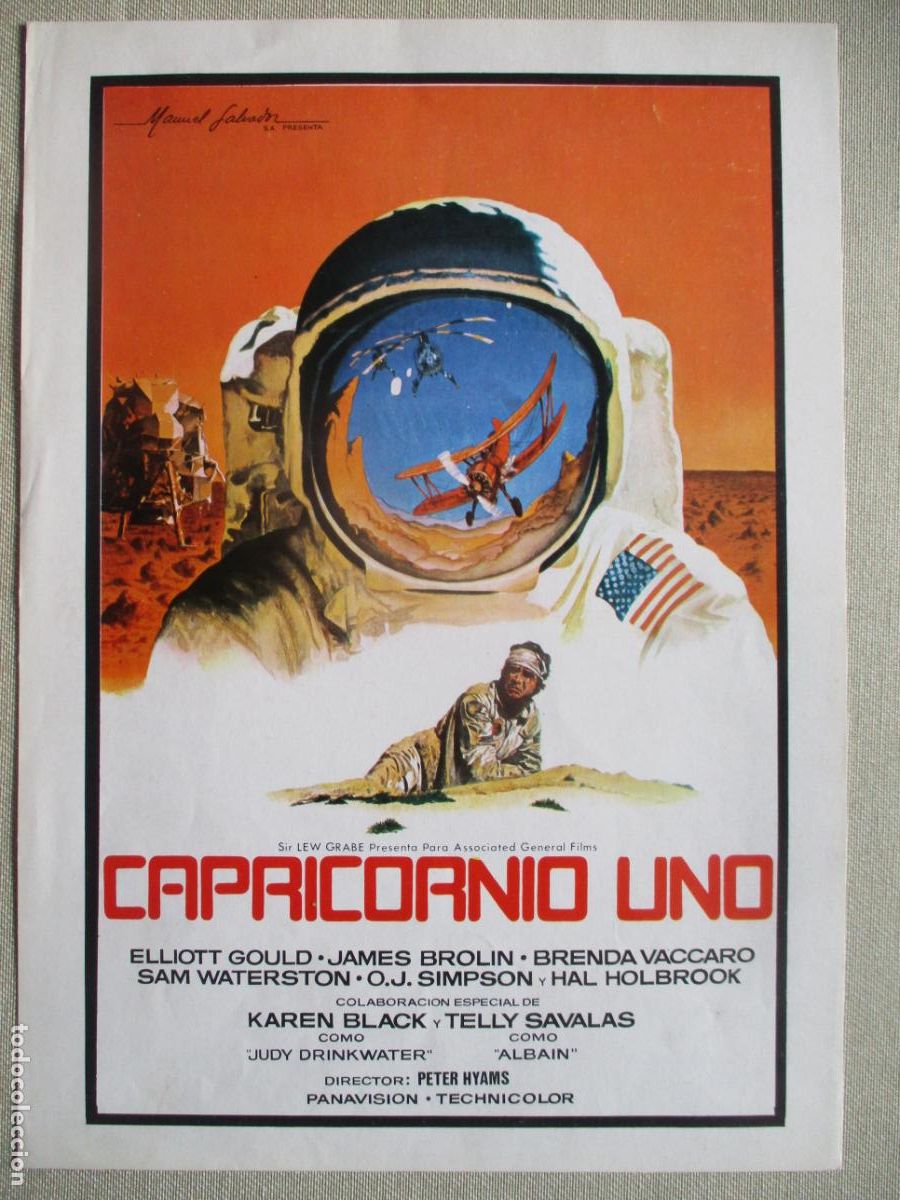 Cinema: CAPRICORNIO UNO. GUIA ORIGINAL ESTRENO. PEDIDO MINIMO EN GUIAS 10 EUROS.