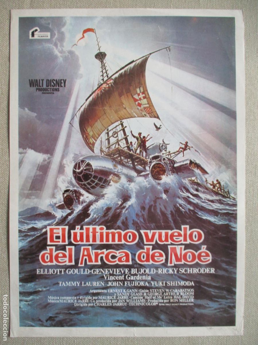 Cinema: EL ULTIMO VUELO DEL ARCA DE NOE. GUIA ORIGINAL ESTRENO. PEDIDO MINIMO EN GUIAS 10 EUROS.