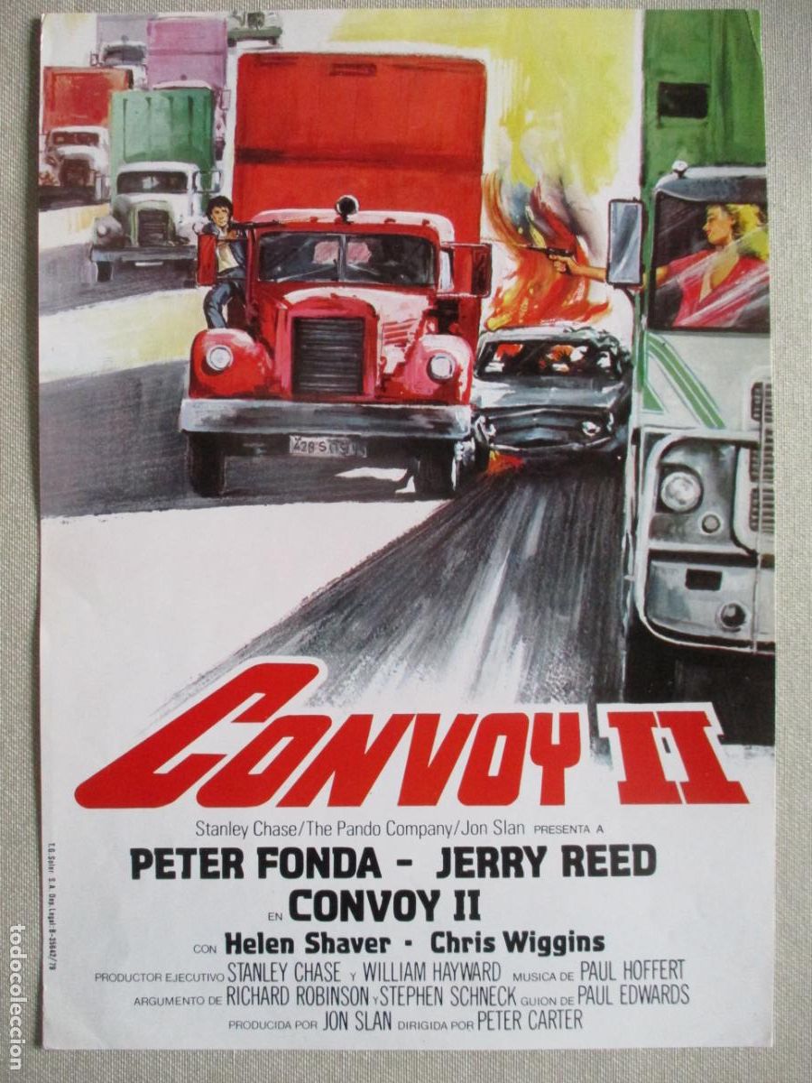 Cinema: CONVOY II. GUIA ORIGINAL ESTRENO. PEDIDO MINIMO EN GUIAS 10 EUROS.