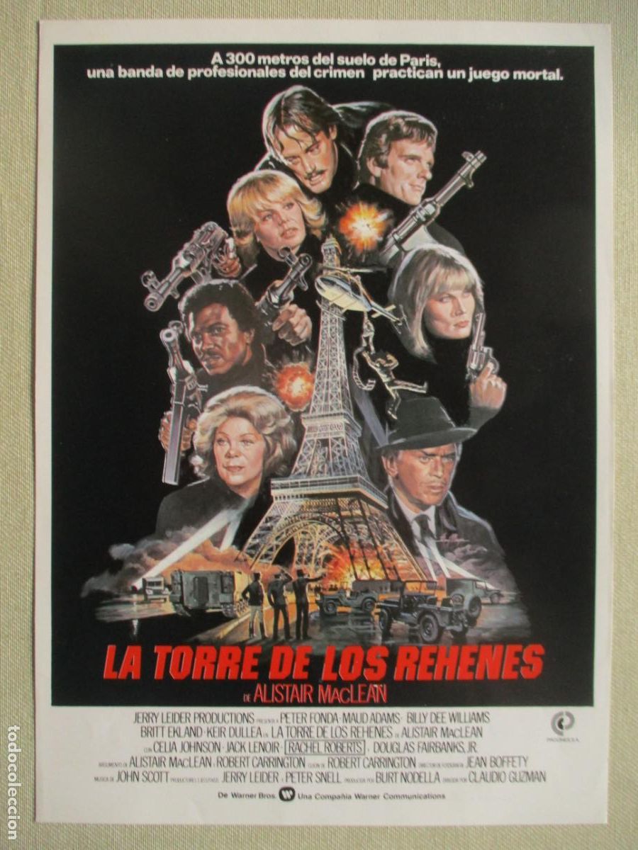 Cinema: LA TORRE DE LOS REHENES. GUIA ORIGINAL ESTRENO. PEDIDO MINIMO EN GUIAS 10 EUROS.
