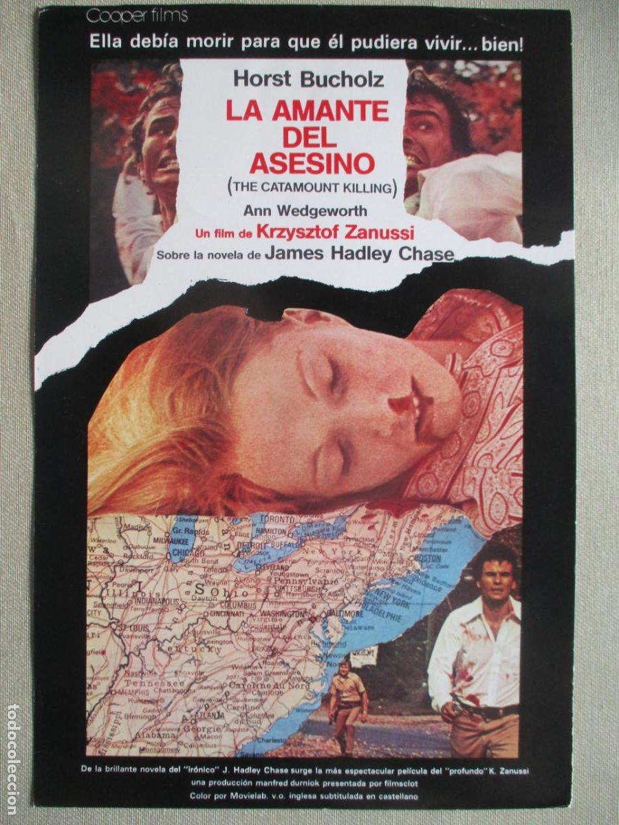 Cinema: LA AMANTE DEL ASESINO. GUIA ORIGINAL ESTRENO. PEDIDO MINIMO EN GUIAS 10 EUROS.