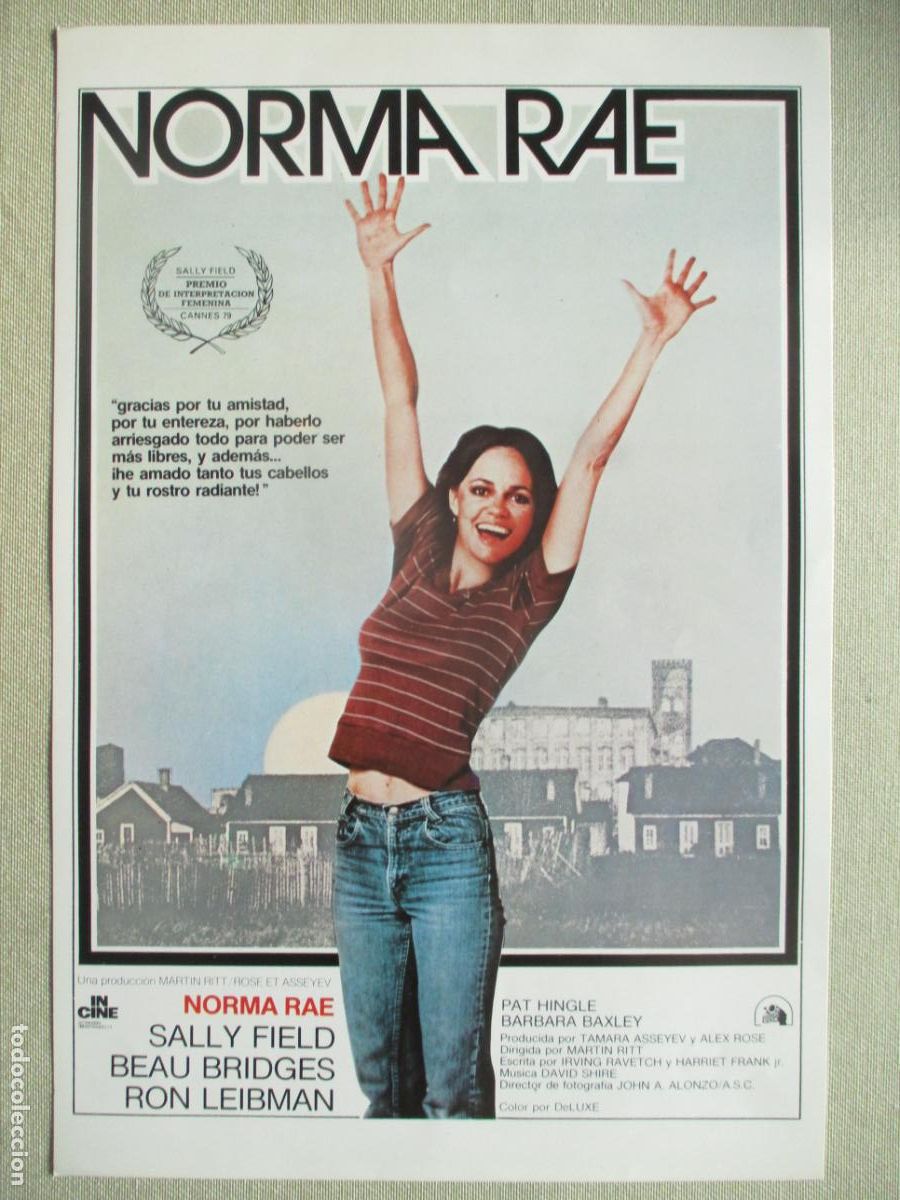 Cinema: NORMA RAE. GUIA ORIGINAL ESTRENO. PEDIDO MINIMO EN GUIAS 10 EUROS.