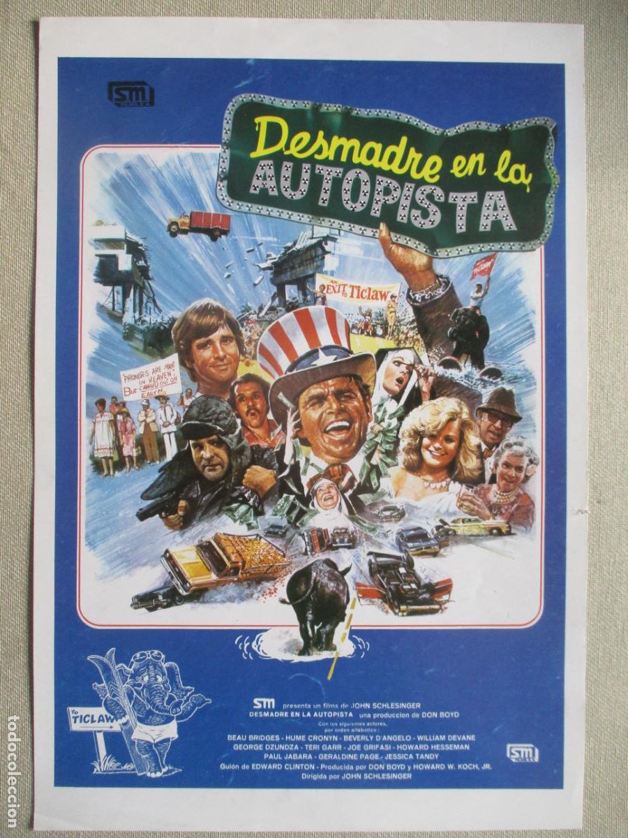 Cinema: DESMADRE EN LA AUTOPISTA. GUIA ORIGINAL ESTRENO. PEDIDO MINIMO EN GUIAS 10 EUROS.