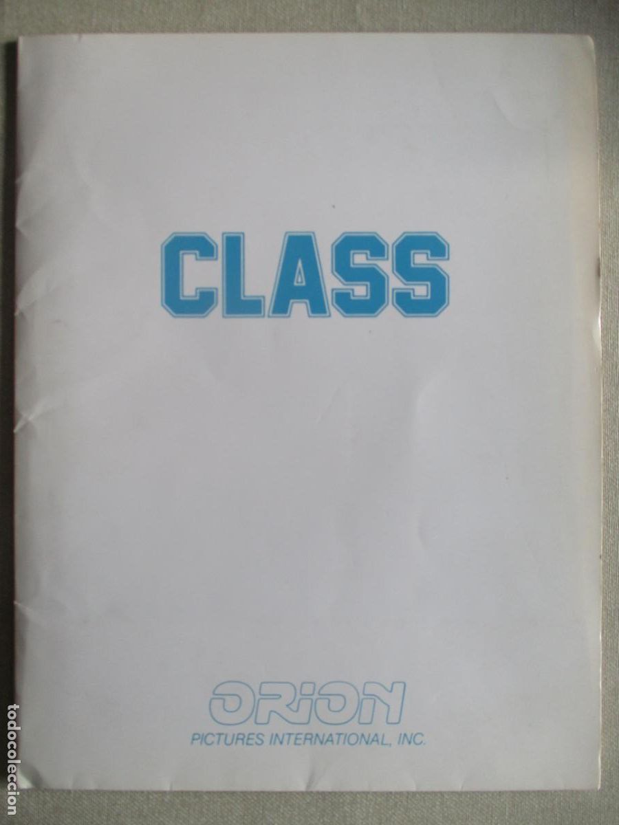 Cine: CLASS. GUIA DOSSIER INGLES CON FOTOS. PEDIDO MINIMO EN GUIAS 10 EUROS.