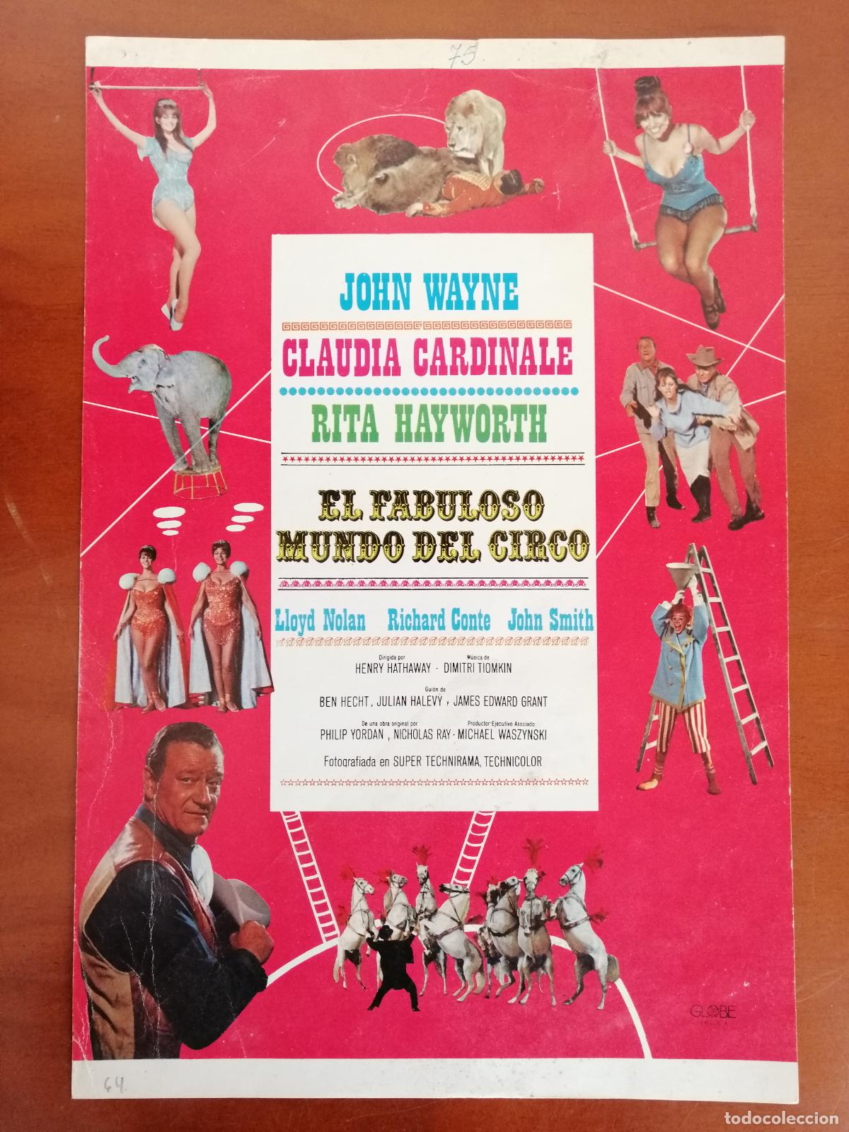 Cin&eacute;ma: G3067 EL FABULOSO MUNDO DEL CIRCO-SENCILLO