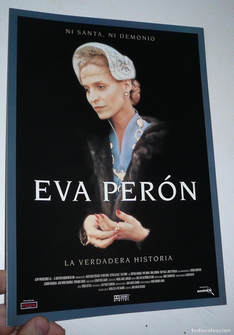 Cine: Eva Per&oacute;n (Juan Carlos Desanzo, 1996) Gu&iacute;a de cine. Esther Goris, V&iacute;ctor Laplace, Pepe Novoa