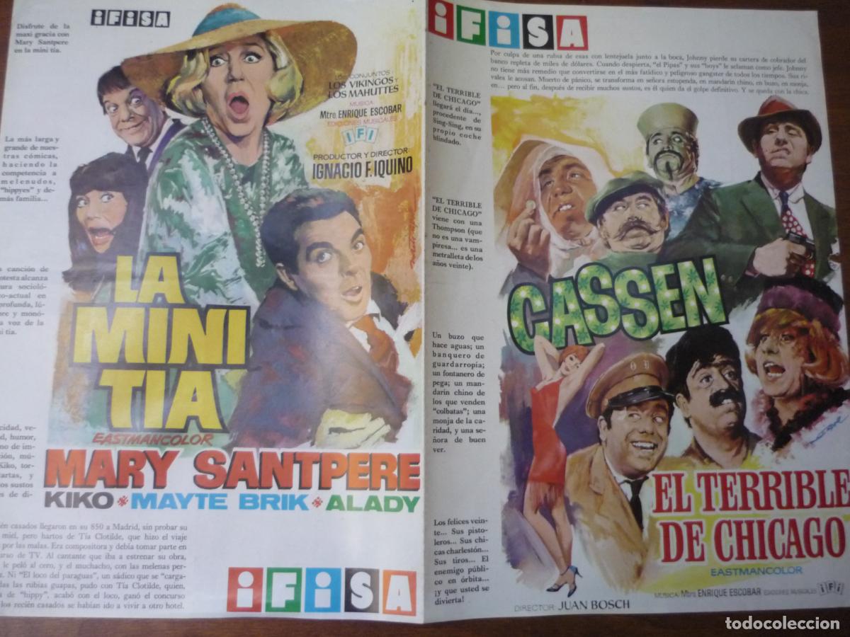 Cine: catalogo original isisa 20 lista material - cassen el terrible de chicago mary santpere la mini tia