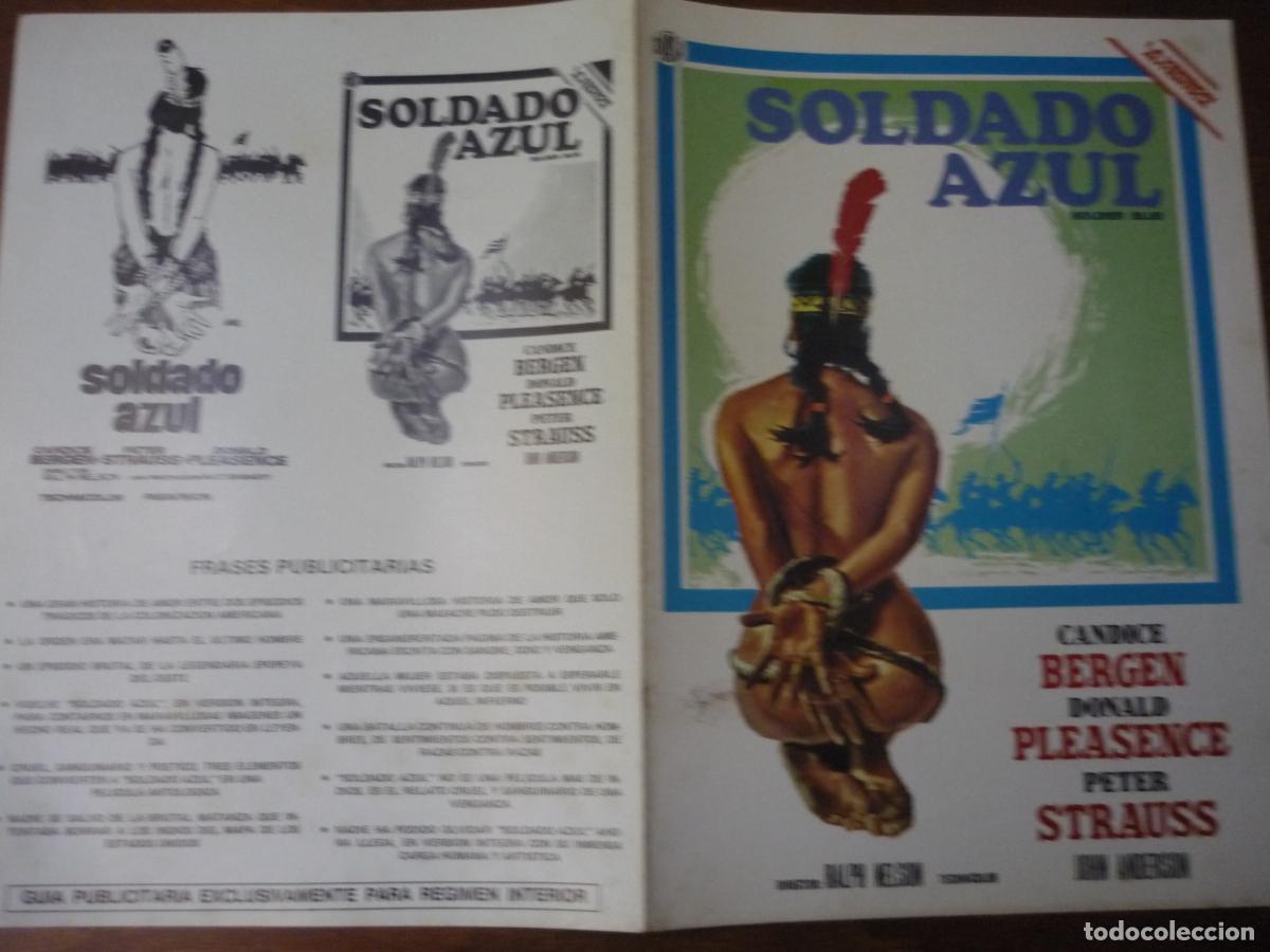 Cine: soldado azul - guia publicitaria original - candice bergen peter strauss donald pleasence western