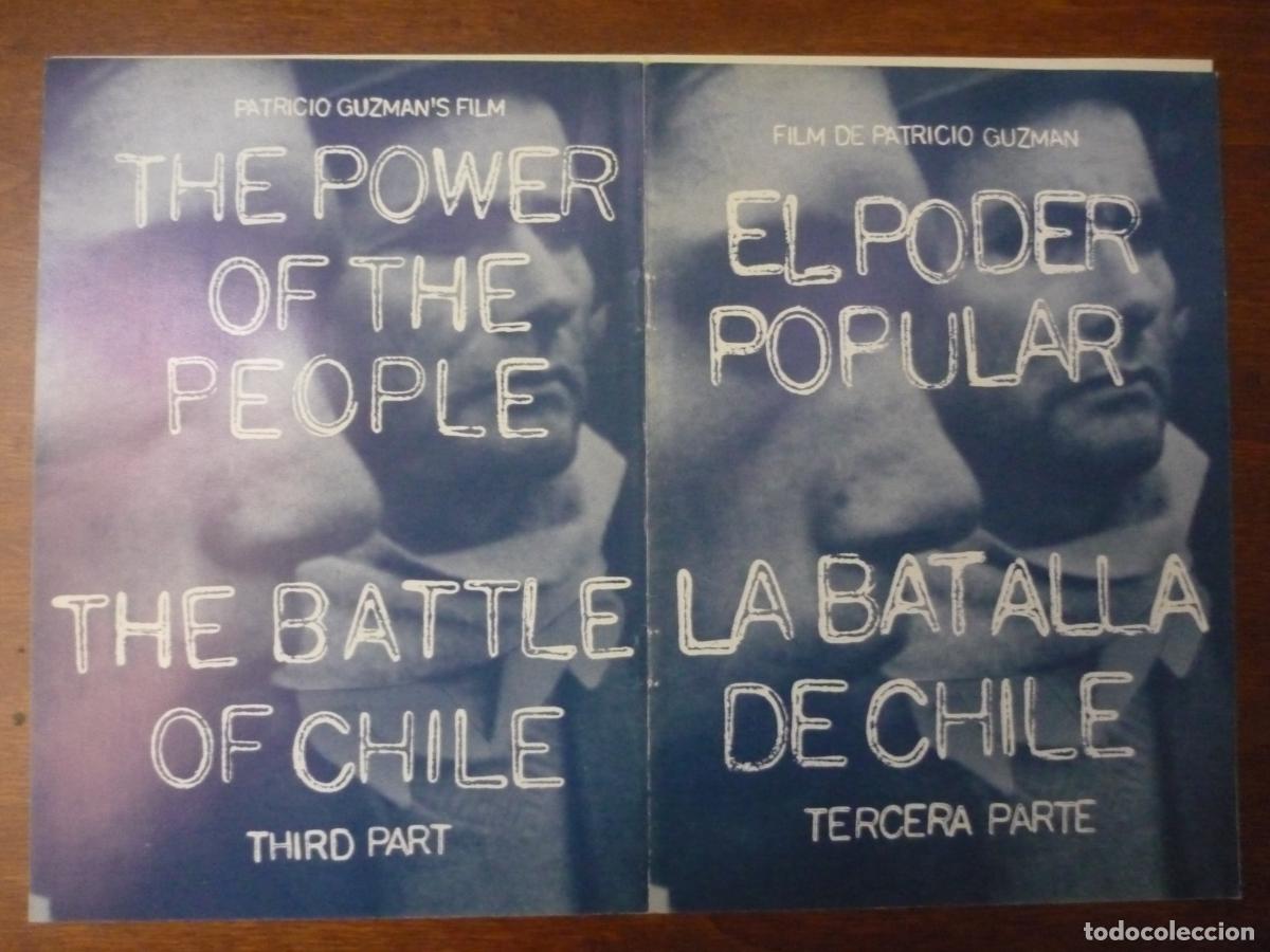 Cine: el poder popular la batalla de chile tercera parte- guia publicitaria original - patricio guzman
