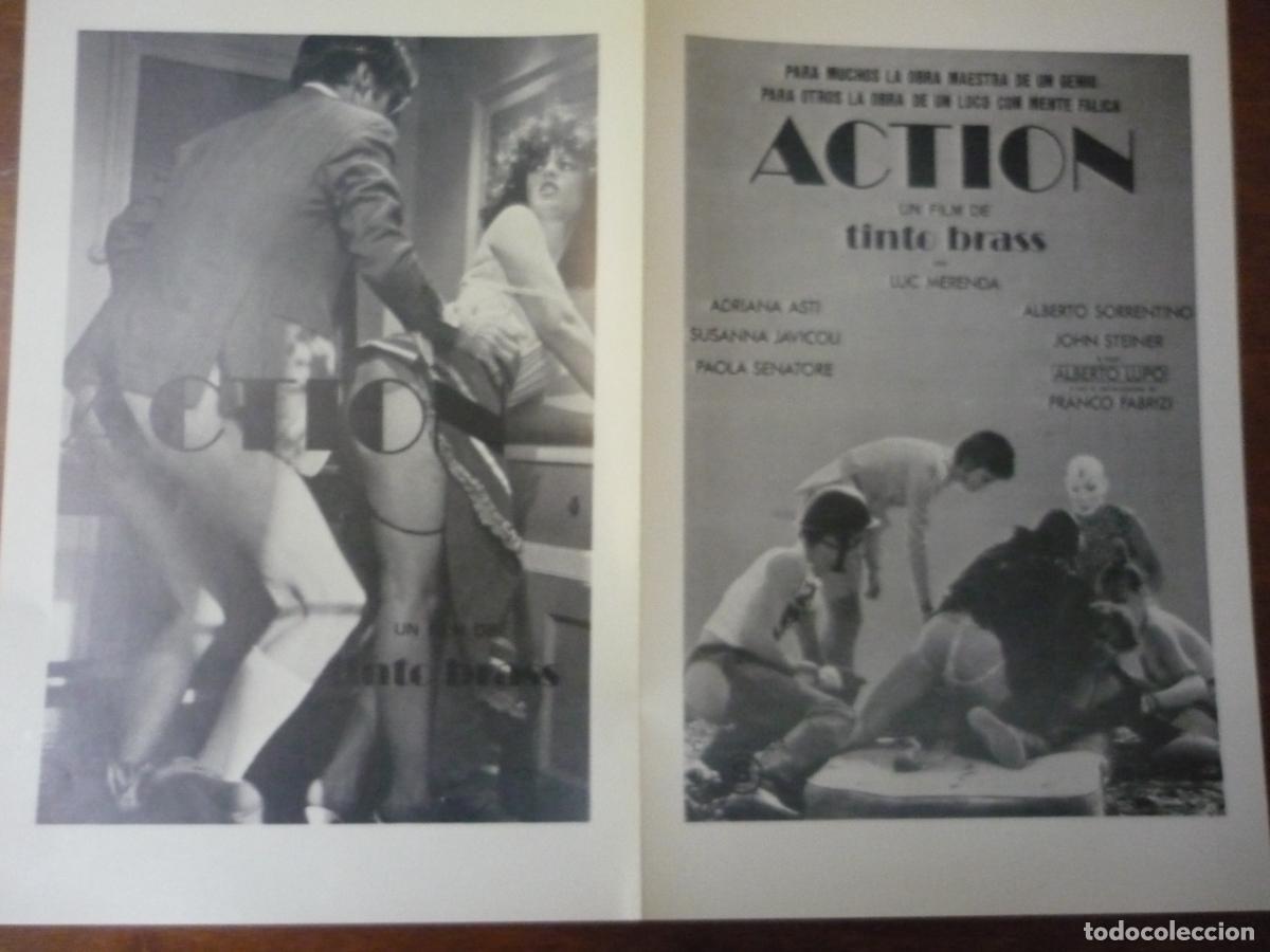 Cine: action - guia publicitaria original - tinto brass adriana asti susanna javicoli luc merenda