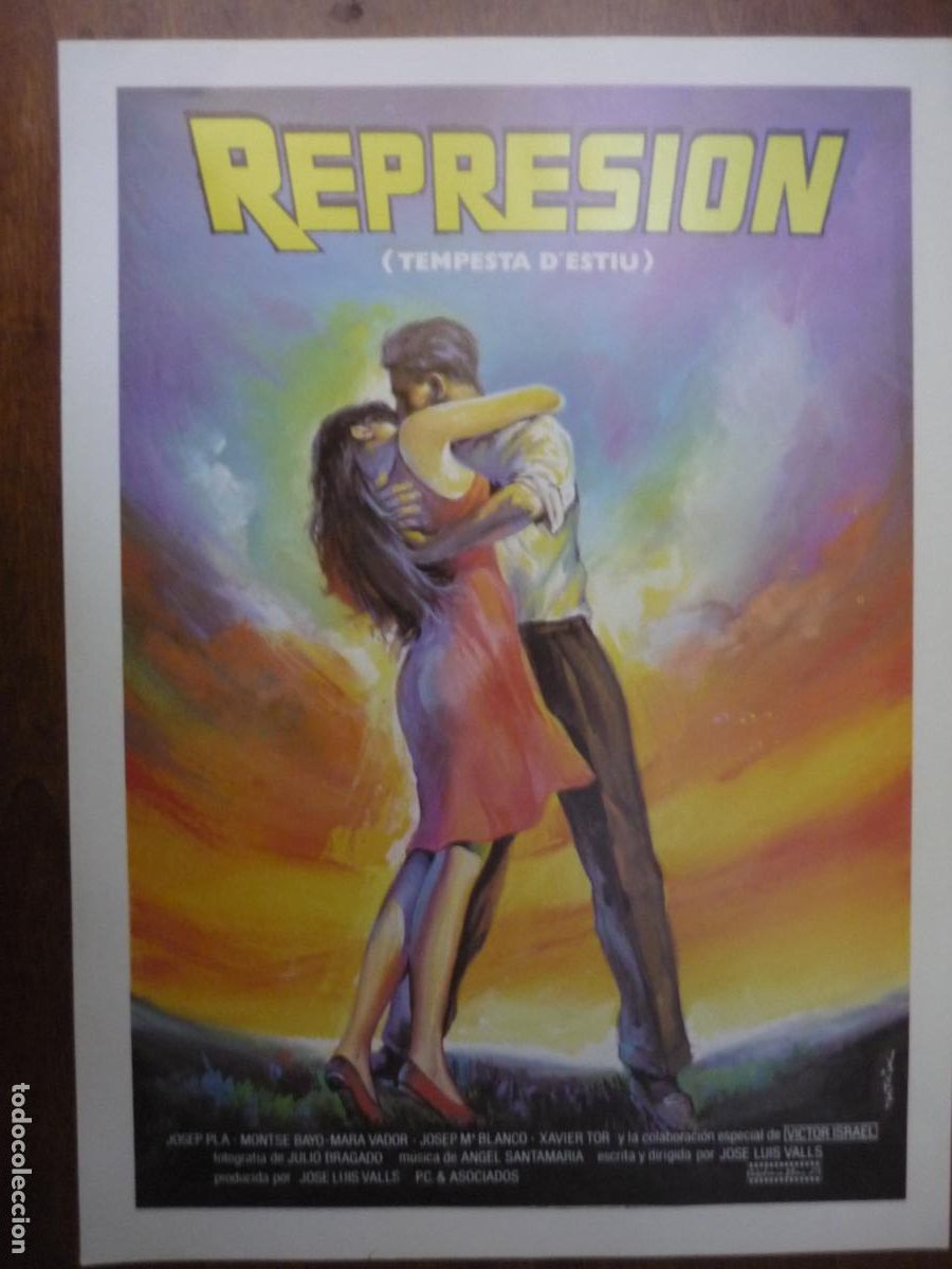 Cine: represion (tempesta d'estiu) - guia publicitaria original - mara vador victor israel - cine espa&ntilde;ol
