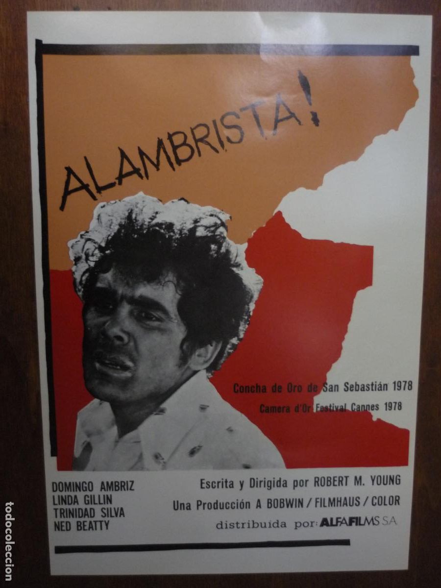 Cine: alambrista - guia publicitaria original linda gillin trinidad silva domngo ambriz drama inmigracion