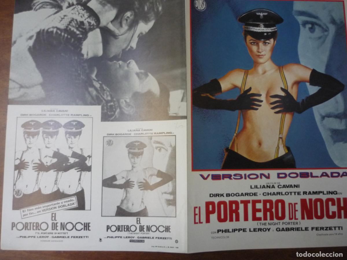 Kino: portero de noche - guia publicitaria original - liliana cavani charlotte rampling dirk bogarde