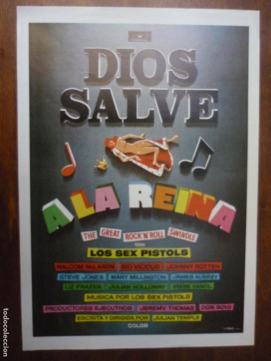 Cine: dios salve a la reina - guia publicitaria original - Sex Pistols: God Save the Queen