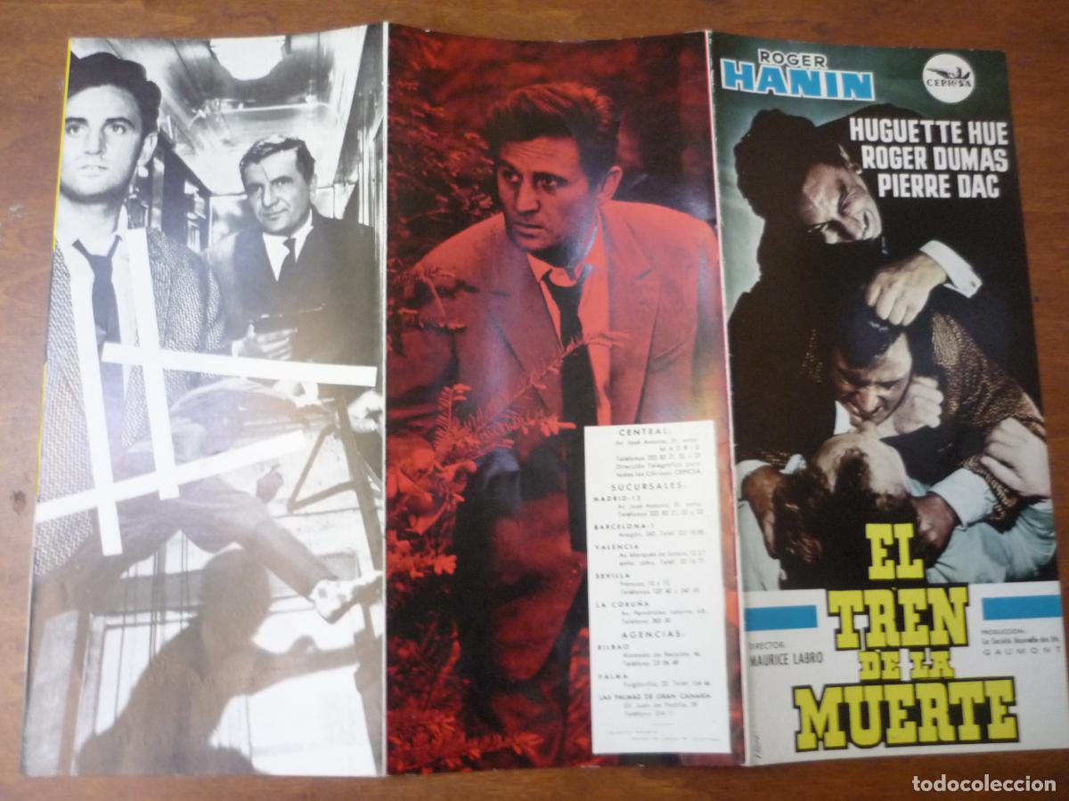 Cine: el tren de la muerte - guia publicitaria original - huguette hue roger dumas pierre dac cepicsa
