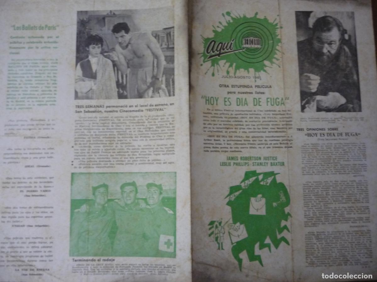 Cine: hoy es un dia de fuga - catalogo mercurio films 1961 - centauros del desierto - operacion robinson