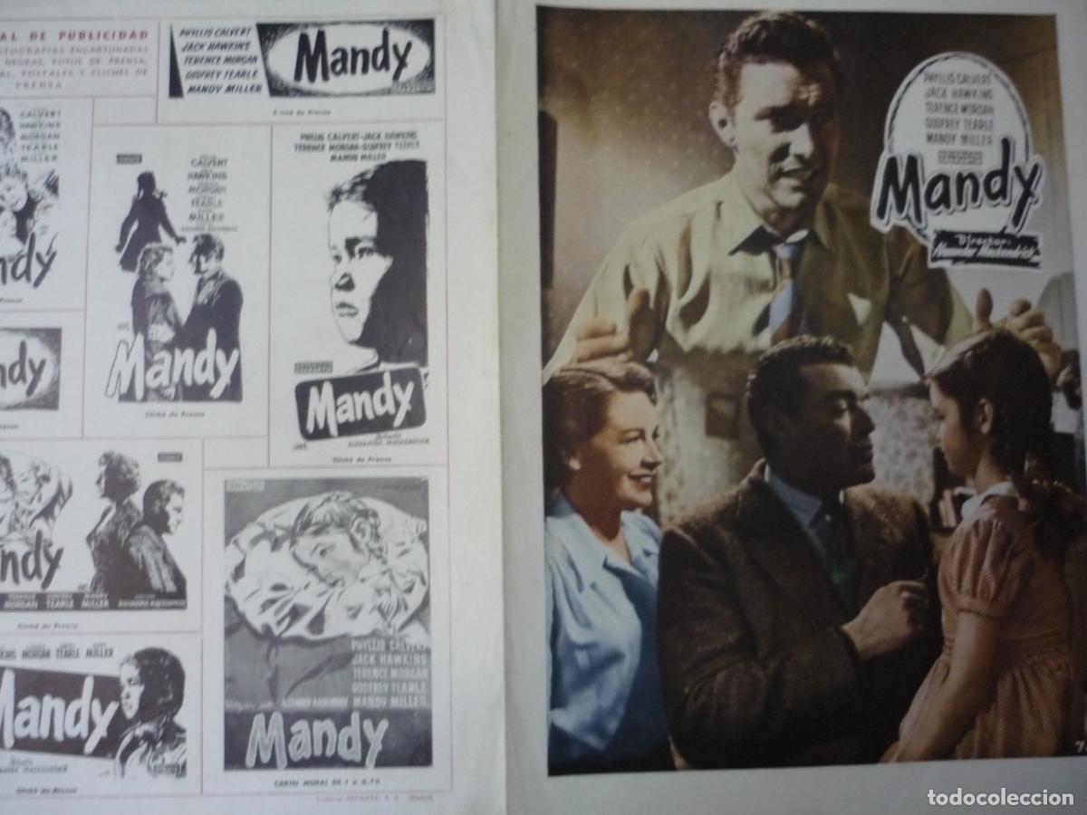 Cine: mandy - guia publicitaria original - phyllis calvet jack hawkins alexander mackendrick