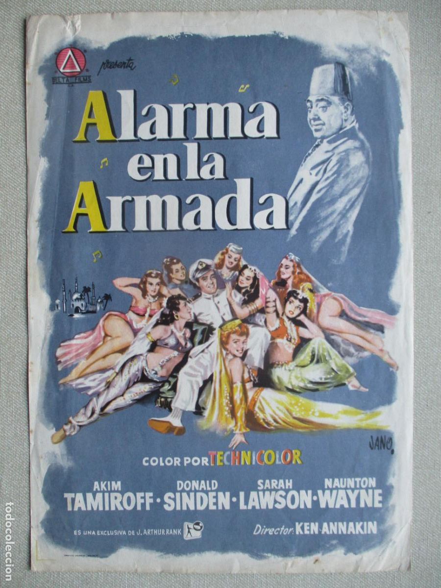 Cin&eacute;ma: ALARMA EN LA ARMADA. GUIA ORIGINAL ESTRENO. PEDIDO MINIMO EN GUIAS 10 EUROS.