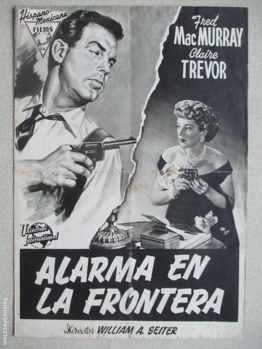 Cin&eacute;ma: ALARMA EN LA FRONTERA. GUIA ORIGINAL ESTRENO. PEDIDO MINIMO EN GUIAS 10 EUROS.