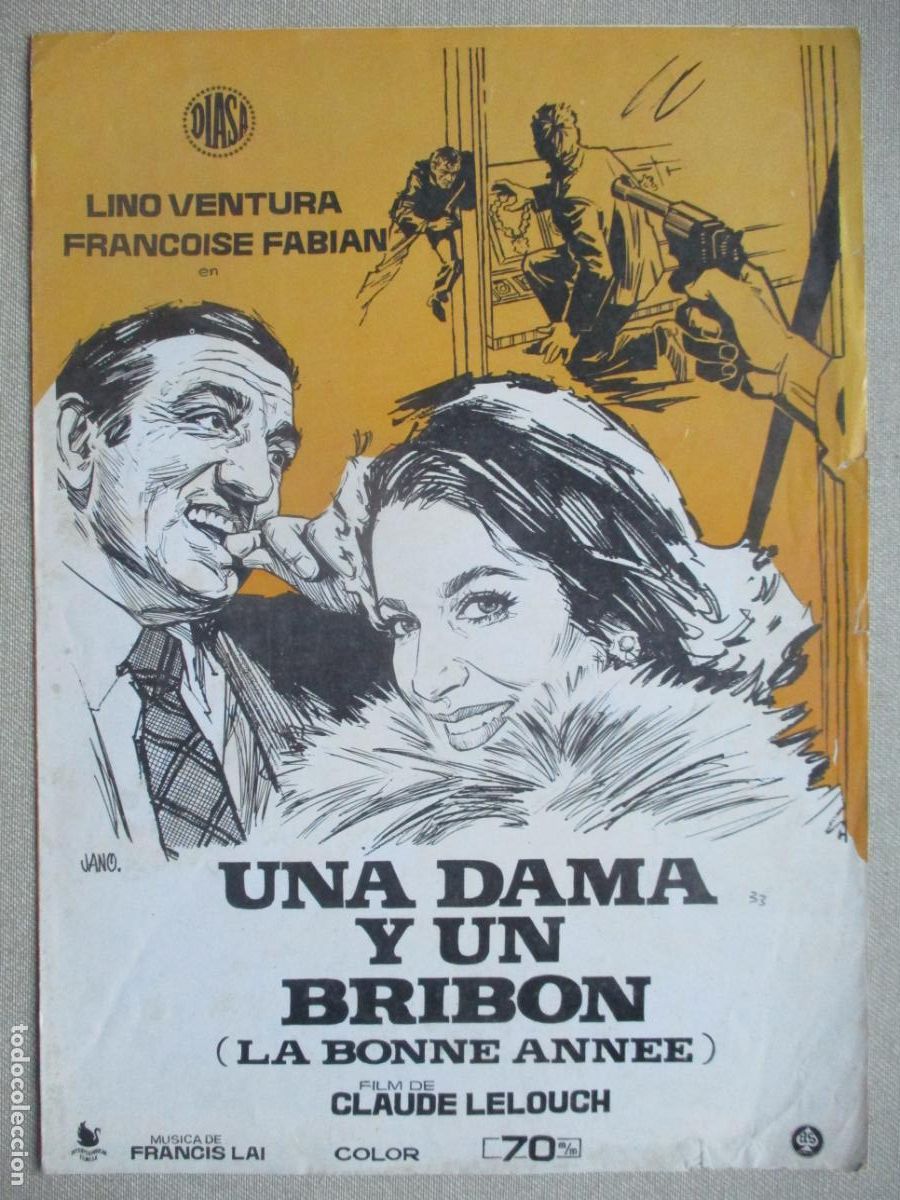 Cin&eacute;ma: UNA DAMA Y UN BRIBON. GUIA ORIGINAL ESTRENO. PEDIDO MINIMO EN GUIAS 10 EUROS.