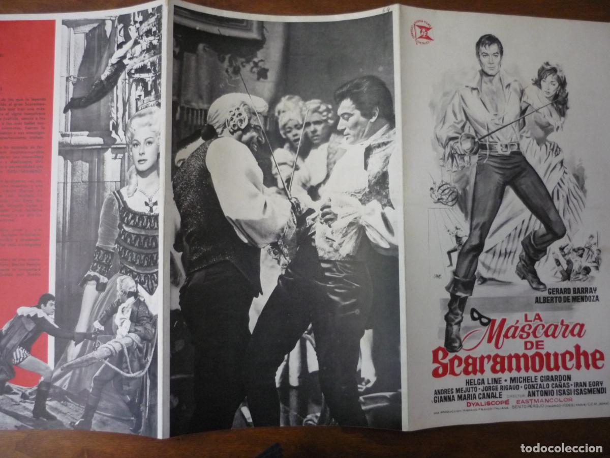 Cine: la mascara de scaramouche - guia publicitaria original - gerard barray helga line g m canale