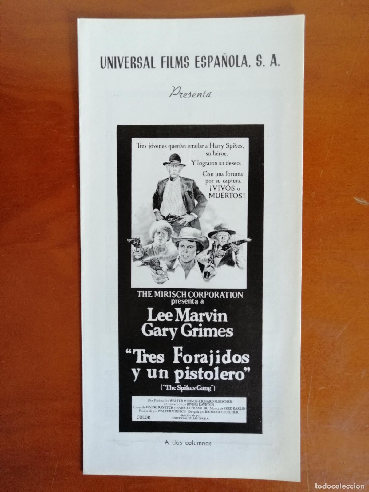 Cine: G10787 TRES FORAJIDOS Y UN PISTOLERO-TRIPLE