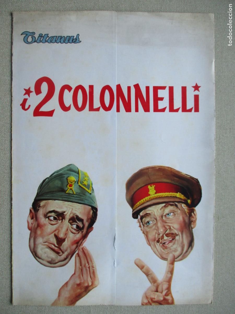 Cine: LOS DOS CORONELES. GUIA ORIGINAL ESTRENO (VARIOS IDIOMAS). PEDIDO MINIMO EN GUIAS 10 EUROS.