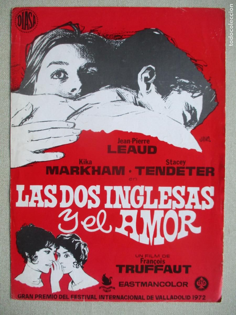 Cine: LAS DOS INGLESAS Y EL AMOR. GUIA ORIGINAL ESTRENO. PEDIDO MINIMO EN GUIAS 10 EUROS.